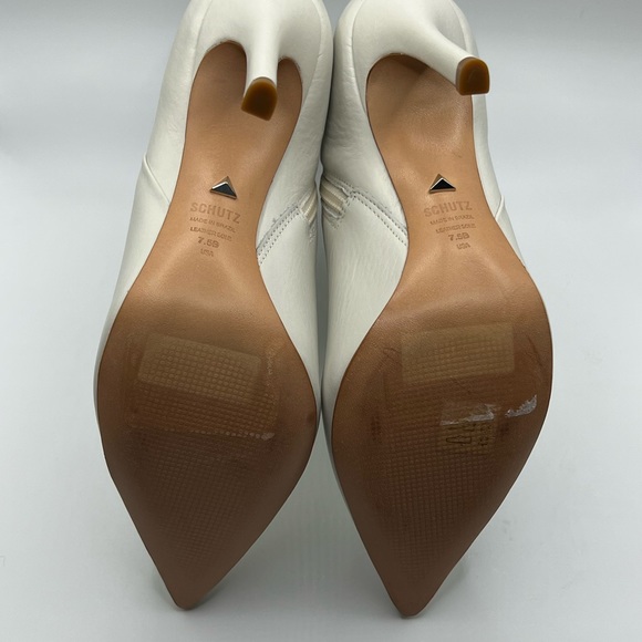 Schutz white ankle booties size 7.5 - Picture 10 of 10